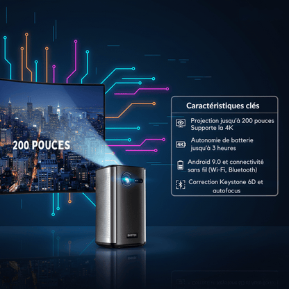 Mini vidéoprojecteur BYINTEK P70