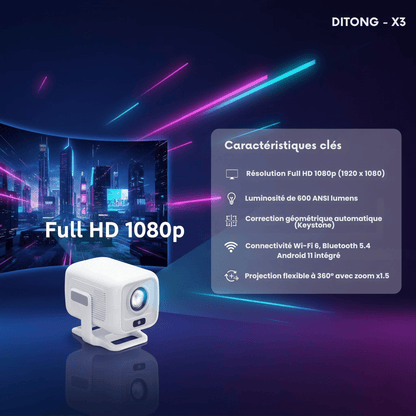 Mini vidéoprojecteur - DITONG X3