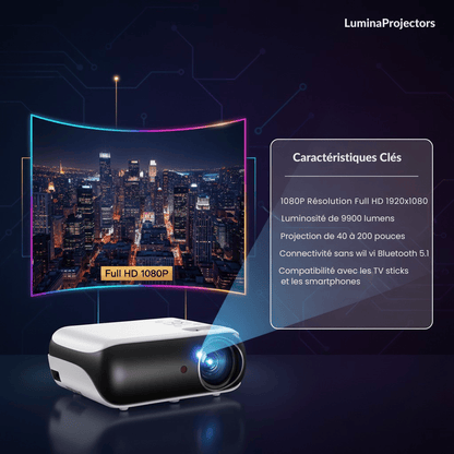 Mini Vidéoprojecteur HAPPRUN 1080P