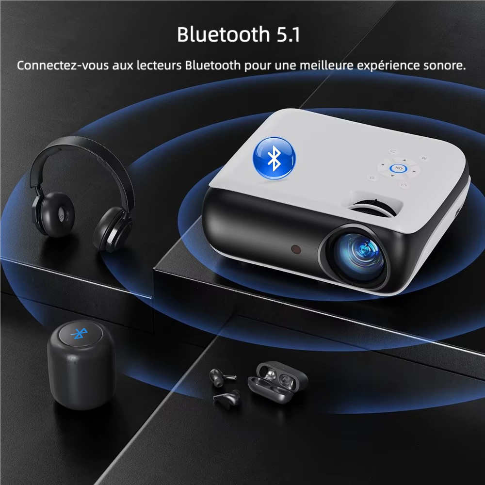 Mini Vidéoprojecteur HAPPRUN 1080P - Oryx