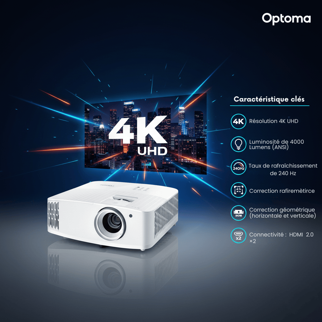 Vidéoprojecteur 4K Gaming - Optoma UHD35+